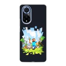 Чехол Майнкрафт на Huawei Honor X7b (AlphaPrint) Minecraft – персонажи Minecraft