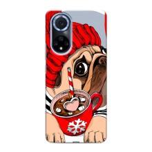 Бампер для Huawei Honor X7b с картинкой "Песики" (Грустная собака)