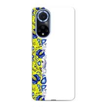 Силиконовый Чехол на Huawei Honor X7b с картинкой Вышиванки (Желто-синяя вышиванка)