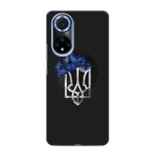 Чехол с украинским гербом на Huawei Honor X7b (Герб с цветком)
