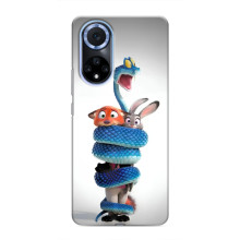Силіконовий чохол з принтом Зоотрополіс для Huawei Honor X7b – Змія Зоо