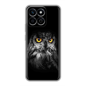 Чехлы с принтом СОВЫ для Huawei Honor X7c – Сова на чёрном