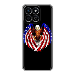 Чехол Флаг USA для Huawei Honor X7c – Крылья США