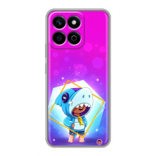 Чехол Бравл Старс для Huawei Honor X7c – Леон в костюме Акулы