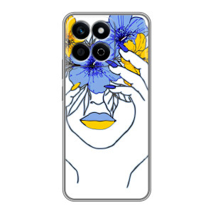 Чохол на Huawei Honor X7c (Український дизайн) (Українка на всю голову)