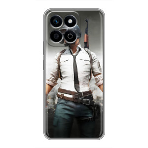 Силиконовый чехол с картинкой "Герой Pubg" на Huawei Honor X7c – Пабг