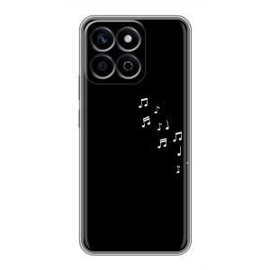 Чехол с картинками на черном фоне для Huawei Honor X7c – Ноты