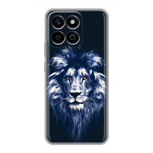 Чехол с картинкой на Huawei Honor X7c – Лев - синий