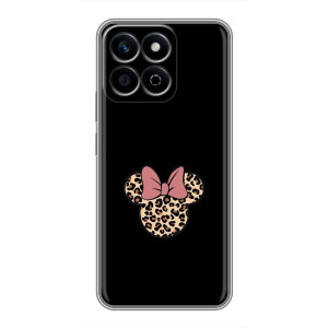 Чехол с леопардовым принтом на Huawei Honor X7c – Леопардовая Минни