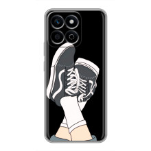 Чехол с Прикольным принтом на Huawei Honor X7c – Кеды