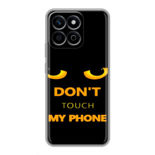 Чехол с Прикольным принтом на Huawei Honor X7c – Не трогай мой телефон