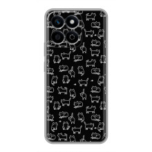 Чохол з принтом для Huawei Honor X7c (AlphaPrint) Модні коти (Маленькі котики)