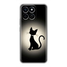 Чохол з принтом для Huawei Honor X7c (AlphaPrint) Модні коти (Силует котика)
