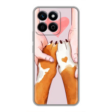 Чехол (ТПУ) Милые собачки для Huawei Honor X7c – Любовь к собакам