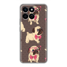 Чехол (ТПУ) Милые собачки для Huawei Honor X7c – Собачки Мопсики