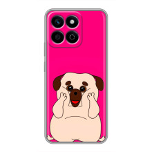 Чехол (ТПУ) Милые собачки для Huawei Honor X7c – Веселый Мопсик