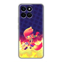 Чехол (ТПУ) с героями Бравл Старс на Huawei Honor X7c