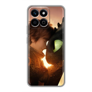 Чехол дракон Беззубик для Huawei Honor X7c – Беззубик и Иккинг