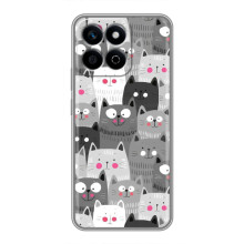 Чохол із милими котиками на Хуавей Гонор Х7с – Колаж з котами