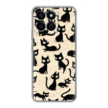 Чохол з малюнком кіт на Huawei Honor X7c (Чорні коти)