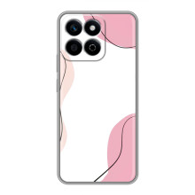 Чехол цветочный дизайн для Huawei Honor X7c (Розовый фон)