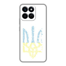 Чехол с украинским гербом на Huawei Honor X7c – Герб с гимном Украины