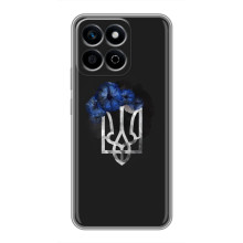 Чехол с украинским гербом на Huawei Honor X7c – Герб с цветком