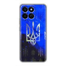 Чехол с украинским гербом на Huawei Honor X7c – Гербы на синем