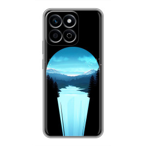 Літній Чохол на Huawei Honor X7c – Синій Водоспад
