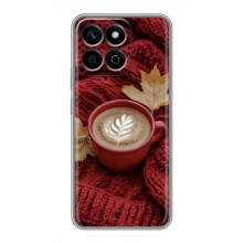 Чохол з унікальним дизайном 'Осінь з кавою' для Huawei Honor X7c – Кава на ковдрі