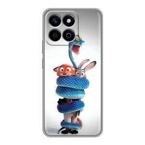 Силиконовый чехол с принтом Зоотрополіс для Huawei Honor X7c – Змея Зоо