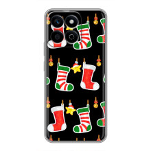 Силиконовый бампер на рождество для Huawei Honor X7c – Рождественские подарки