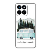 Силиконовый бампер с картинкой машины на Huawei Honor X7c – Домик на колесах