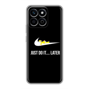 Силиконовый Чехол на Huawei Honor X7c с картинкой Nike (Later)