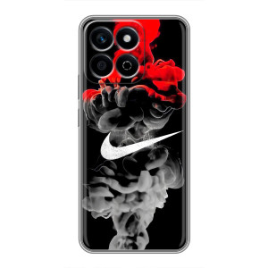 Силиконовый Чехол на Huawei Honor X7c с картинкой Nike (Nike дым)
