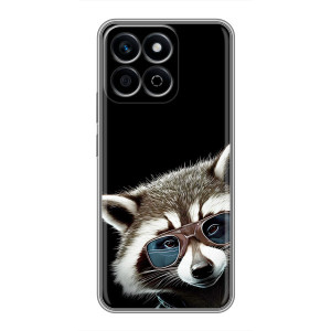 Силиконовый Чехол с Енотами на Huawei Honor X7c – Стильный Енот