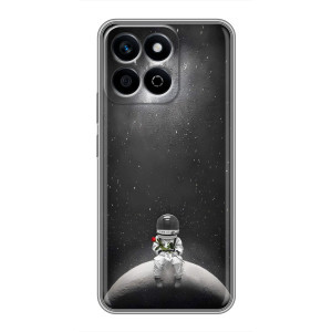 Силиконовый Чехол с принтом "Космонавты" на Huawei Honor X7c – Космонавт романтик