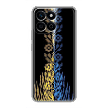 Силиконовый Чехол на Huawei Honor X7c (Патриотическая вышиванка)