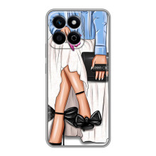Силиконовый Чехол на Huawei Honor X7c с картинкой Стильных Девушек (Мода)