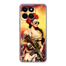 ЗСУ Чехлы (TPU) для Huawei Honor X7c (Женщина солдат)