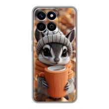 Друкований чохол 'Звірята з кавою' для Huawei Honor X7c