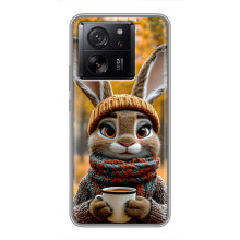 Друкований чохол 'Звірята з кавою' для Huawei Honor X7d 5G – Зайчик з кавою