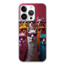 Чехол с принтом стильные животные для Хуавей Хонор Х7д – Ламы в очках