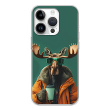 Чехол с принтом стильные животные для Хуавей Хонор Х7д – Лось с кофе