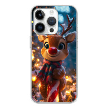 Яскравий чохол для Huawei Honor X7d з Зимові Оленята – Олень з шарфом