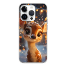 Яскравий чохол для Huawei Honor X7d з Зимові Оленята – Оленятко серед герлянд