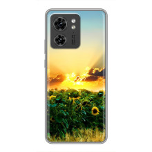 Чехлы с картинкой Подсолнухов для Хuawei Онор Х8 5Г (Закат Солнца)