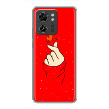 Чехлы (Знак сердечка) на Huawei Honor X8 5G (Сердце на красном)