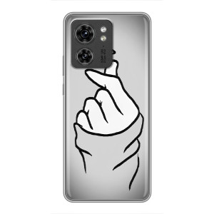 Чохол з принтом для Huawei Honor X8 5G (AlphaPrint - Знак сердечка)