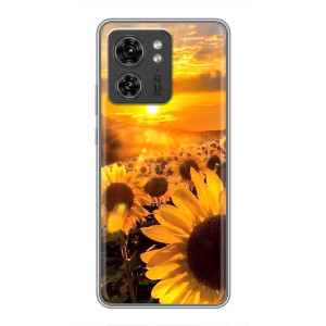 Чехол с Цветами для Huawei Honor X8 5G (поле подсолнухов)